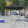 Flash Furniture 8'x8' Black Outdoor Pop Up Slant Leg Canopy Tent JJ-GZ88-BK-GG